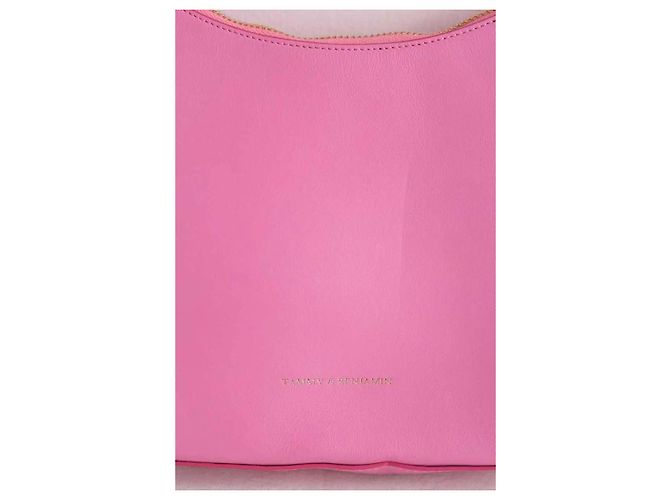 Autre Marque Tammy & Benjamin Schultertasche aus Leder rosa Pink - Ansicht 2