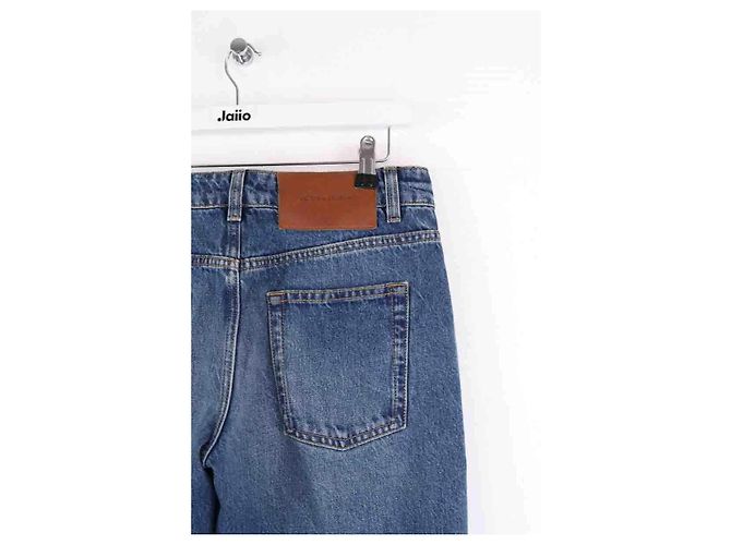 Vaqueros Wide Leg Victoria Beckham Azules Algodón - vista 4