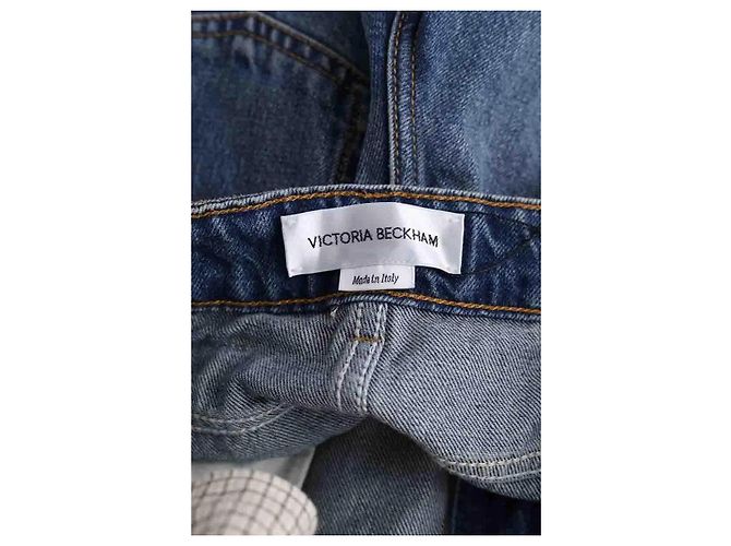 Vaqueros Wide Leg Victoria Beckham Azules Algodón - vista 5