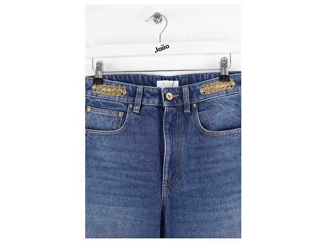 Vaqueros Wide Leg Paco Rabanne azules de algodón - vista 2