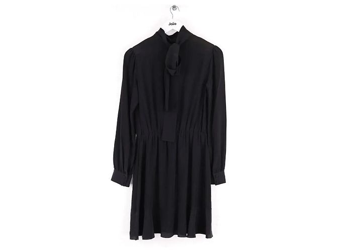 Vestido de seda negro Red Valentino - vista 3