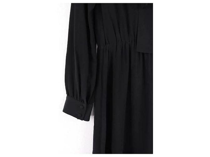 Vestido de seda negro Red Valentino - vista 4