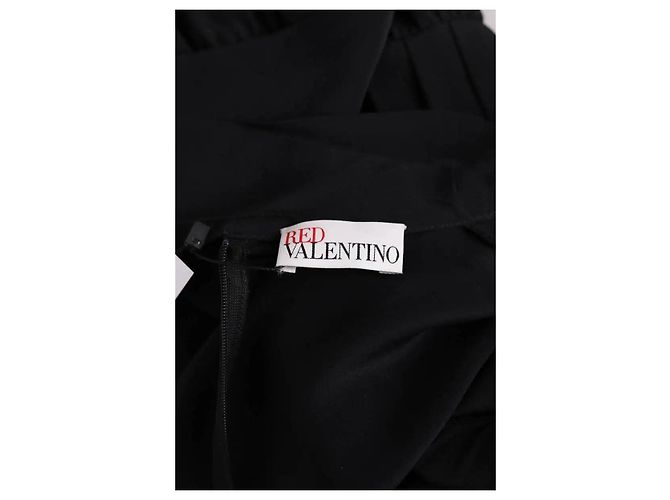 Vestido de seda negro Red Valentino - vista 5