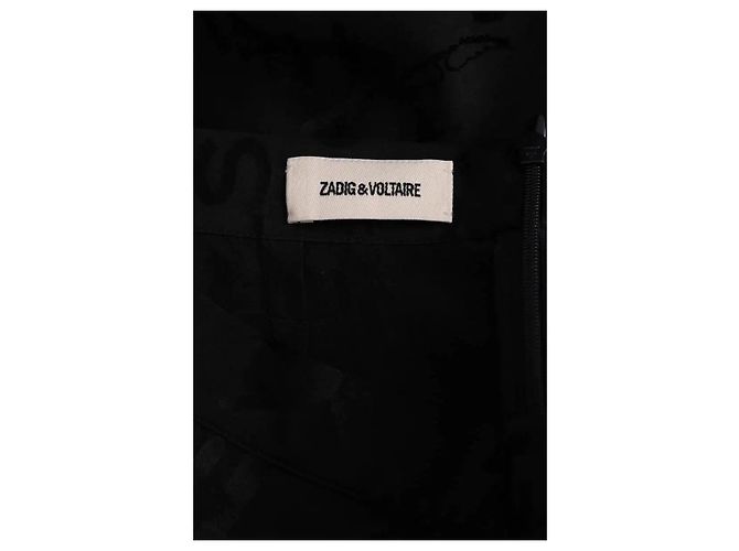 Zadig & Voltaire Schwarzer Seidenrock - Ansicht 5