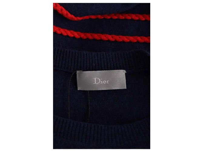 Autre Marque Dior Herrenpullover Blau Baumwolle M - Ansicht 5