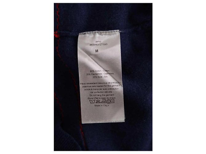 Autre Marque Dior Herrenpullover Blau Baumwolle M - Ansicht 6