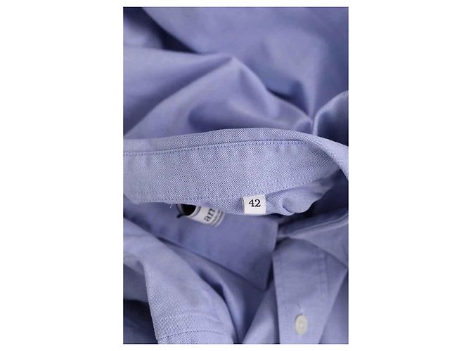 Ami Herrenhemd aus Baumwolle Blau L - Ansicht 6