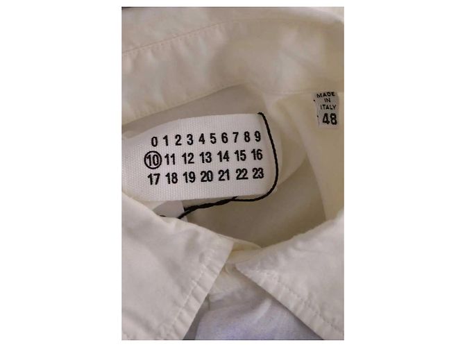Camicia Maison Martin Margiela Bianca in Cotone M Bianco - vista 5