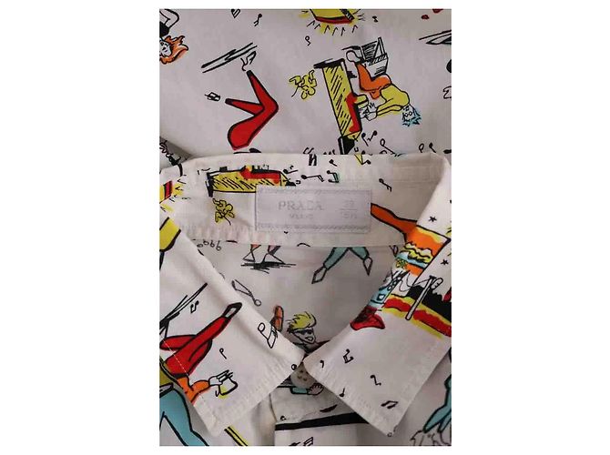 Prada Multicolour Cotton Shirt M Multiple colors - view 5