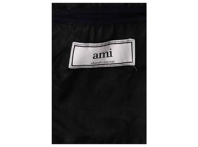 Cappotto Ami in lana blu navy - vista 5