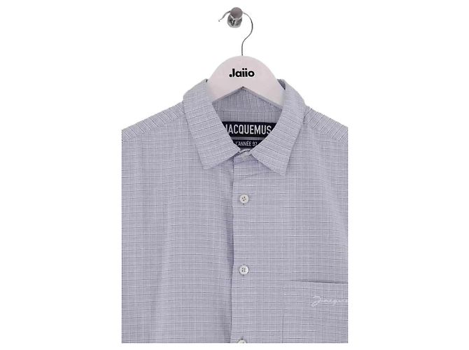 Camicia Jacquemus blu in cotone Uomo M - vista 2
