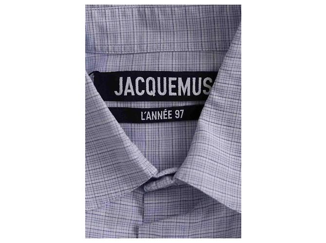Camicia Jacquemus blu in cotone Uomo M - vista 5