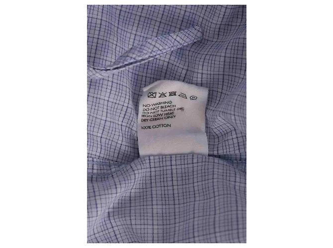 Camicia Jacquemus blu in cotone Uomo M - vista 6