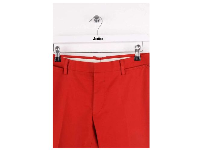 Gucci Pantaloni dritti rossi Rosso - vista 2