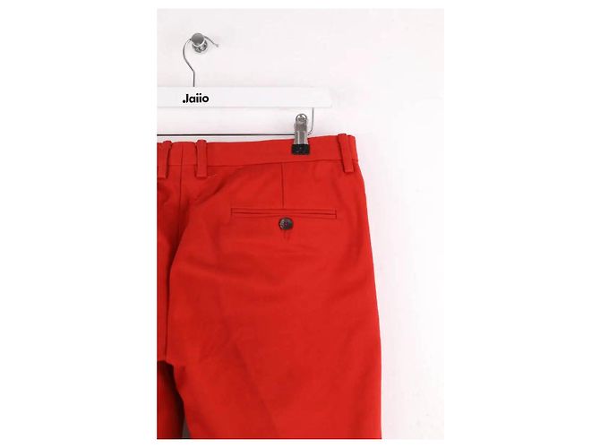 Gucci Pantaloni dritti rossi Rosso - vista 4