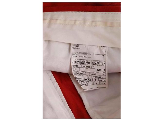 Gucci Pantaloni dritti rossi Rosso - vista 6