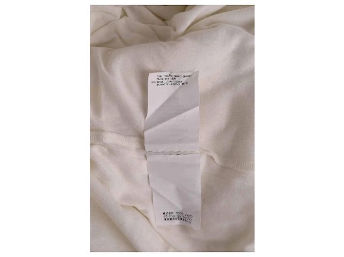 Autre Marque Camiseta Saint Laurent color ecru algodón XL Crudo - vista 6