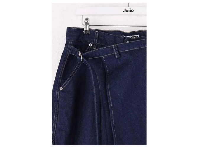 Autre Marque Gerade geschnittene Apron-Hose blau - Ansicht 2