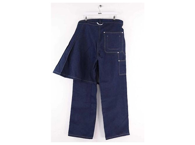 Autre Marque Gerade geschnittene Apron-Hose blau - Ansicht 3