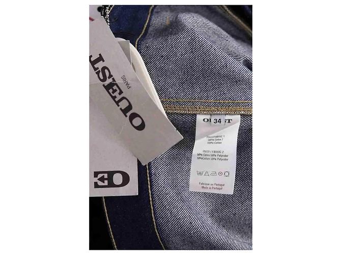 Autre Marque Gerade geschnittene Apron-Hose blau - Ansicht 6
