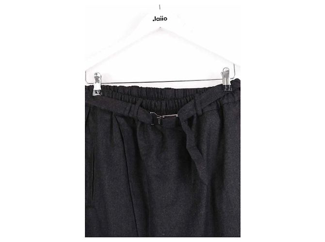 Yves Saint Laurent Weite Hose in Anthrazit Anthrazitgrau - Ansicht 2
