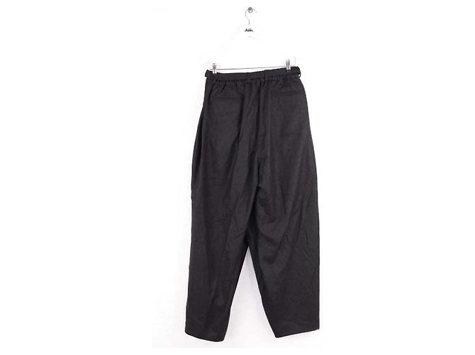 Yves Saint Laurent Weite Hose in Anthrazit Anthrazitgrau - Ansicht 3
