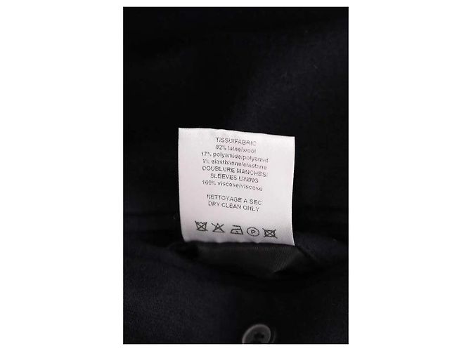 Lanvin Navy Blue Wool Jacket - view 6