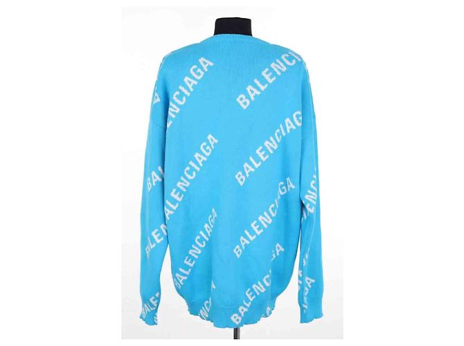 Balenciaga Blauer Baumwollpullover Herren M - Ansicht 3
