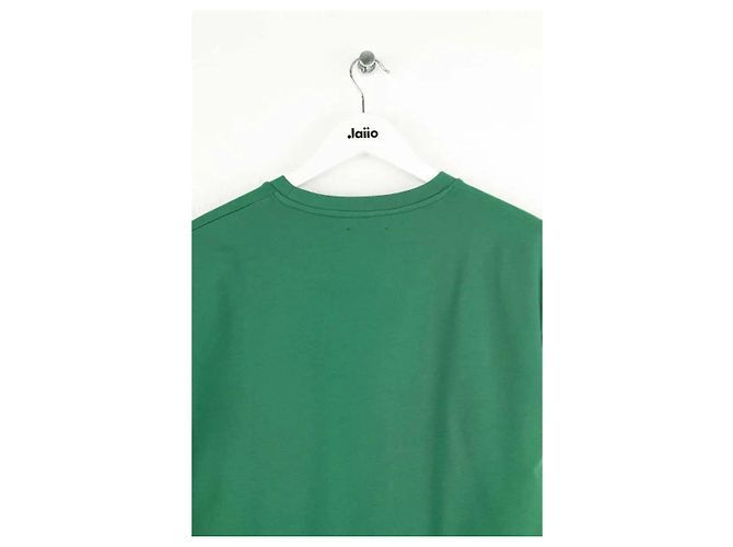 T-shirt verde de viscose Raf Simons - vista 4