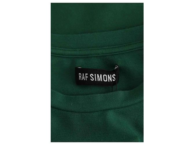 T-shirt verde de viscose Raf Simons - vista 5