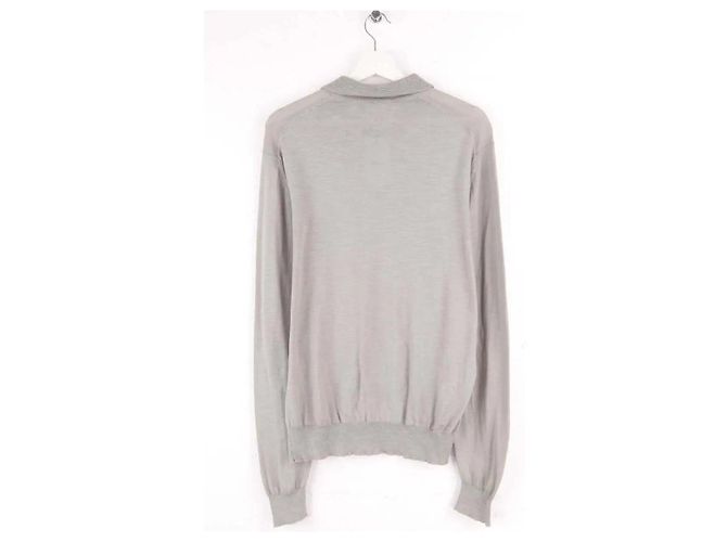 Polo Yves Saint Laurent de algodón gris - vista 3