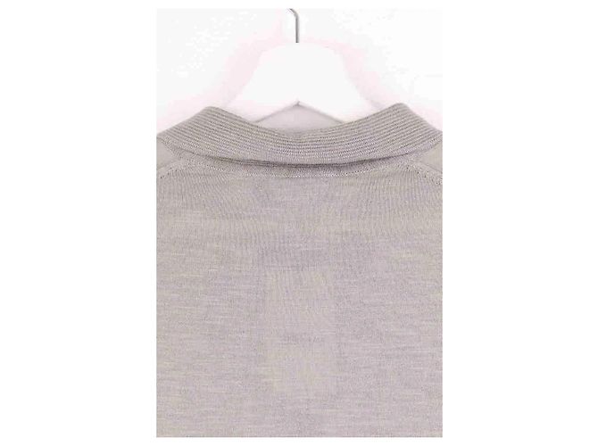 Polo Yves Saint Laurent de algodón gris - vista 4