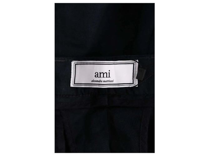 Pantaloncini Ami in cotone neri L Nero - vista 5