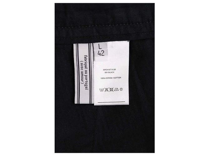 Pantaloncini Ami in cotone neri L Nero - vista 6
