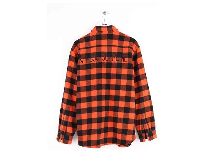 Supreme Orange Wool Jacket Men L - view 3