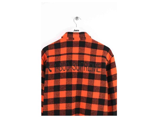 Supreme Orange Wool Jacket Men L - view 4