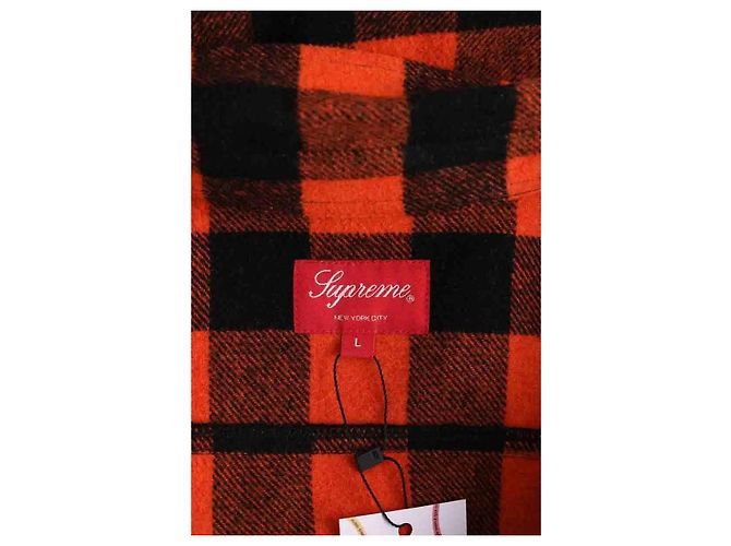Supreme Orange Wool Jacket Men L - view 5
