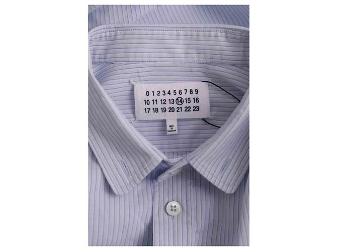 Camicia Maison Martin Margiela in cotone blu M - vista 5