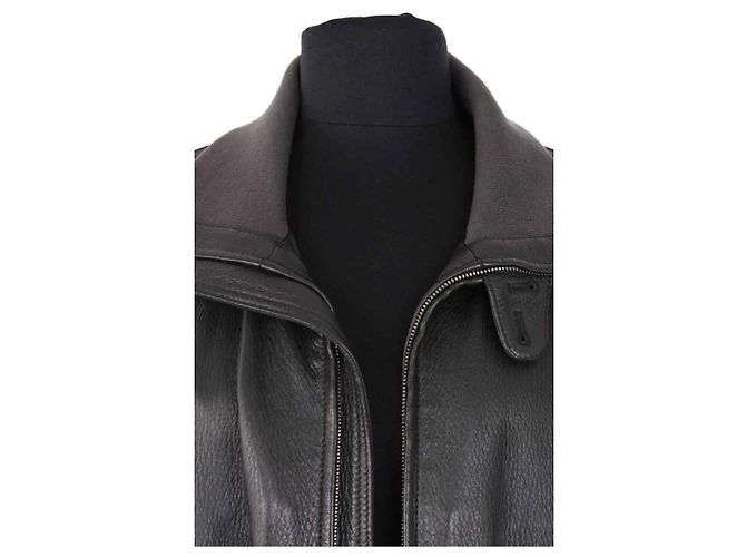 Yves Saint Laurent Lederjacke Schwarz Herren L - Ansicht 2