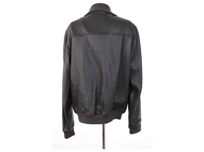 Yves Saint Laurent Lederjacke Schwarz Herren L - Ansicht 4