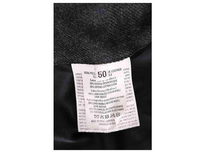 Yves Saint Laurent Lederjacke Schwarz Herren L - Ansicht 6