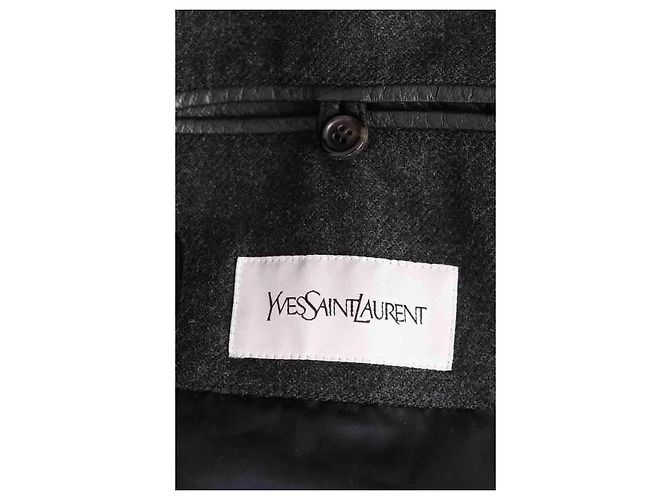 Yves Saint Laurent Lederjacke Schwarz Herren L - Ansicht 7