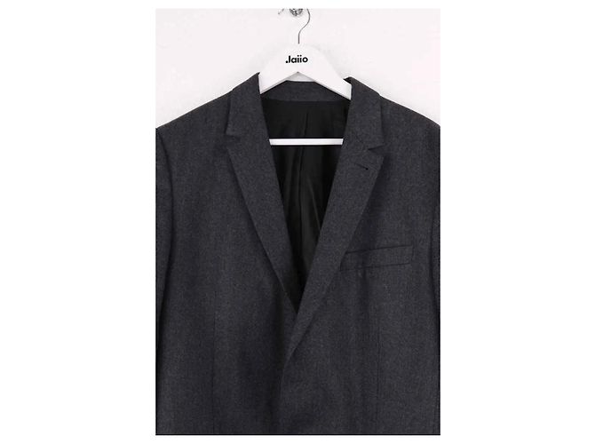 Ami Jacke aus Wolle anthrazit Anthrazitgrau - Ansicht 2