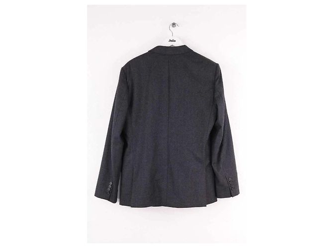Ami Jacke aus Wolle anthrazit Anthrazitgrau - Ansicht 3
