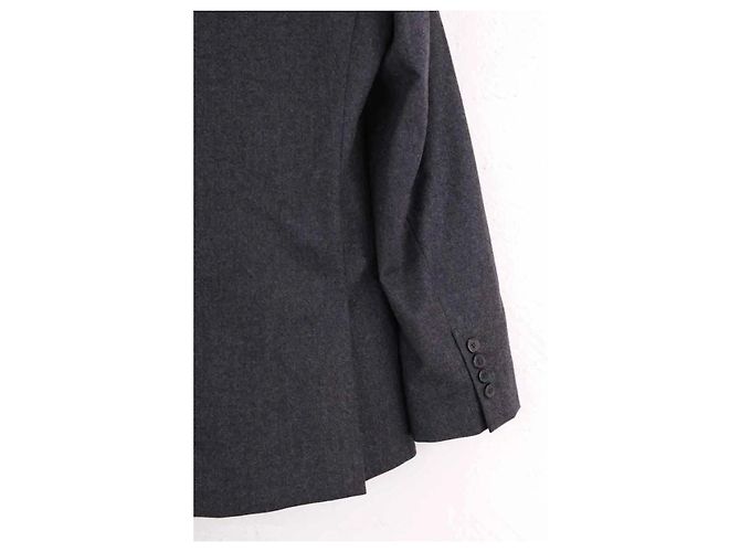 Ami Jacke aus Wolle anthrazit Anthrazitgrau - Ansicht 4