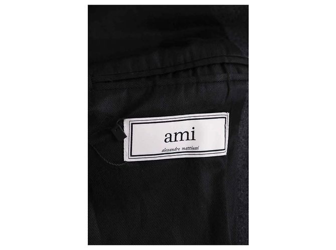 Ami Jacke aus Wolle anthrazit Anthrazitgrau - Ansicht 5