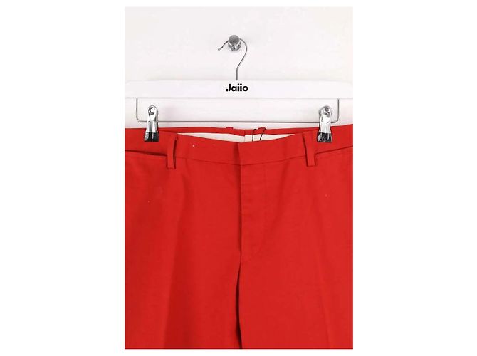 Gucci Pantaloni dritti rossi Rosso - vista 2