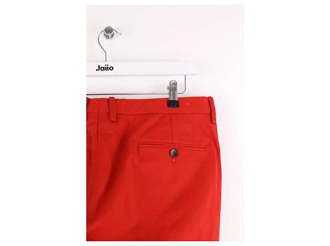 Gucci Pantaloni dritti rossi Rosso - vista 4
