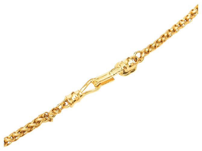 Collana lunga Chanel con pendente a lente d'ingrandimento placcata oro D'oro - vista 4