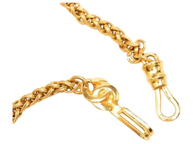 Collana lunga Chanel con pendente a lente d'ingrandimento placcata oro D'oro - vista 6